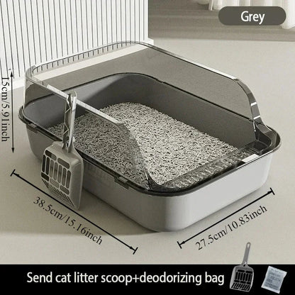High Side Cat Litter Box with Scoop - Image 7