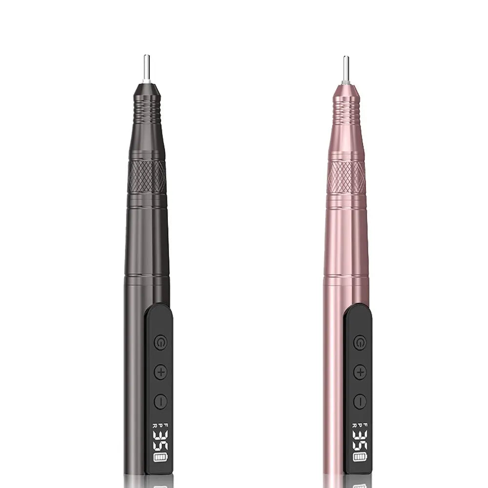35000RPM Cordless Nail Drill Kit LED Pink - Image 2