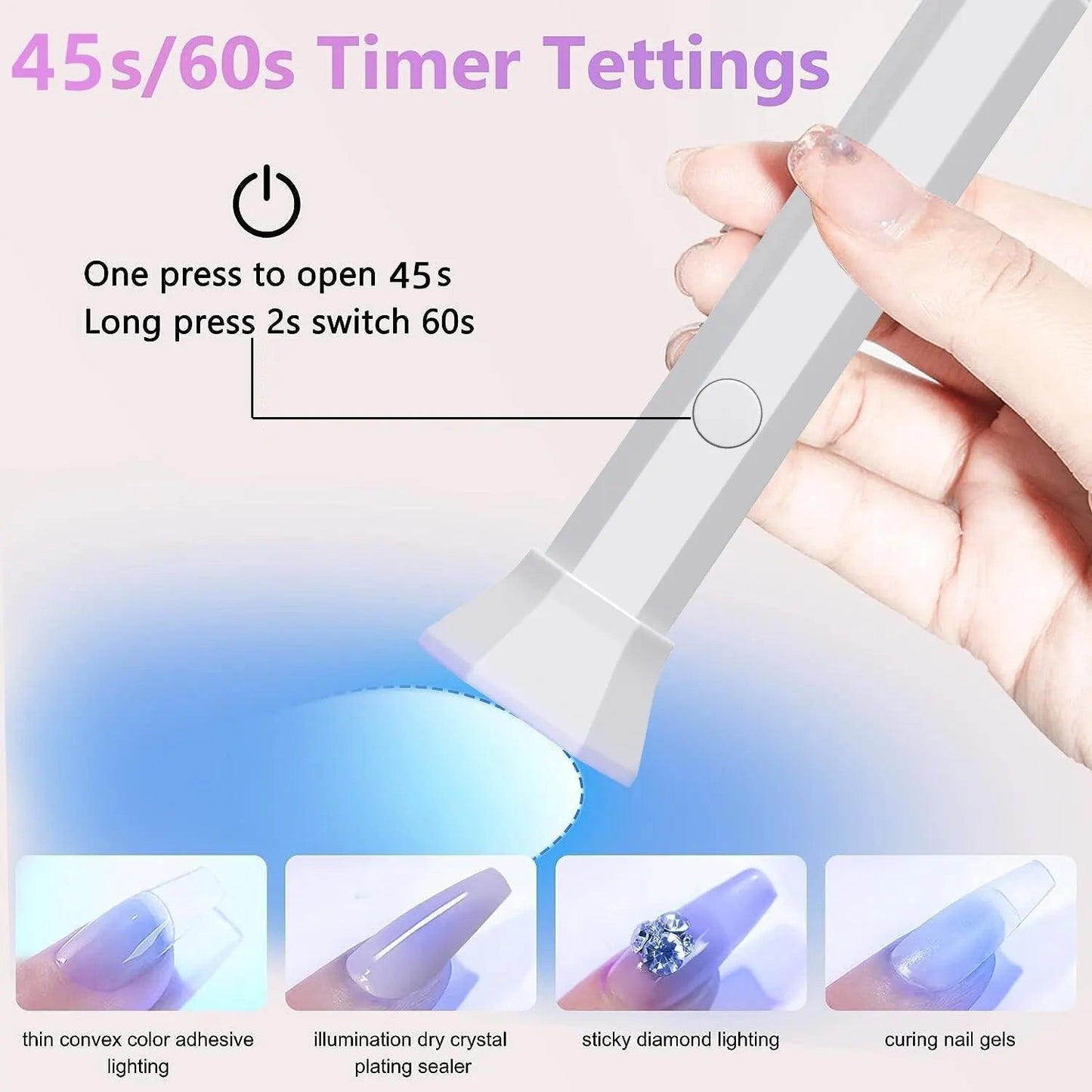 UV LED Nail Dryer Lamp for Quick Gel Curing - Image 2