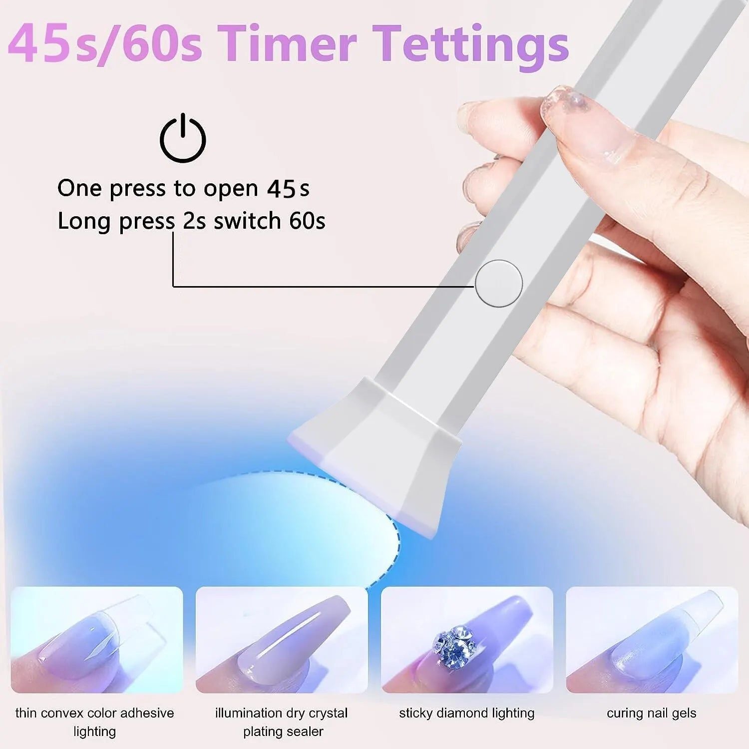 UV LED Nail Dryer Lamp for Quick Gel Curing - Image 2