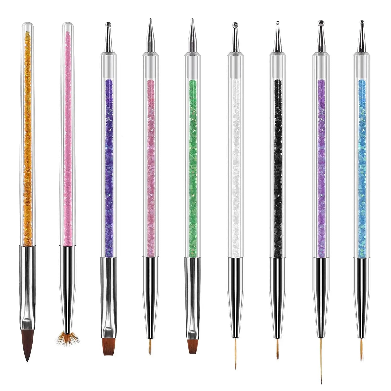 31Pcs Nail Art Brushes and Dotting Tools - Image 7
