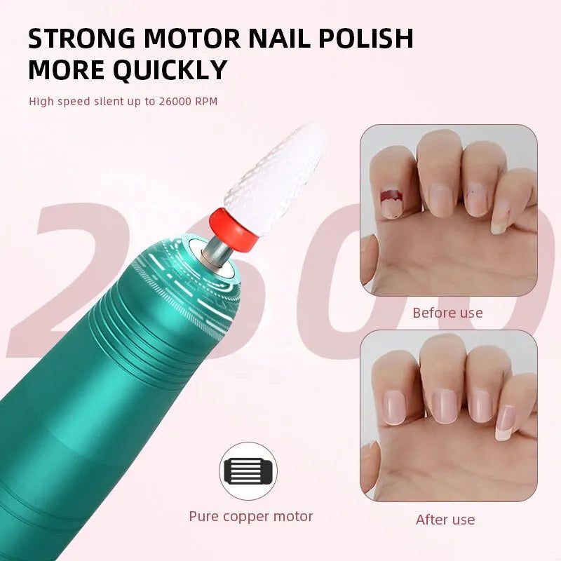 Wireless Nail Drill Pen 35000RPM USB Rechargeable - Image 5