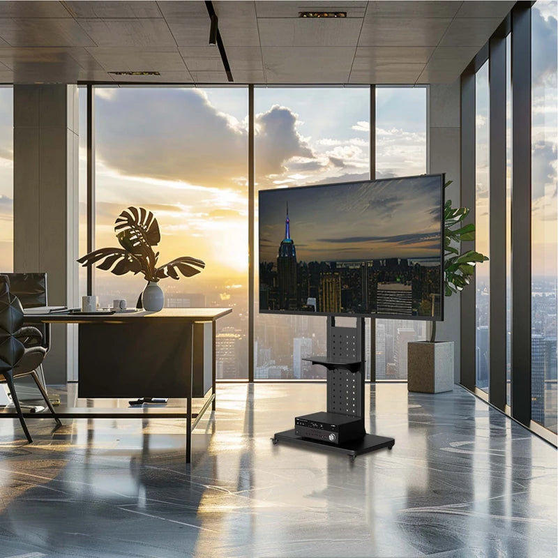 Heavy Duty Mobile TV Stand with Wheels - Image 6