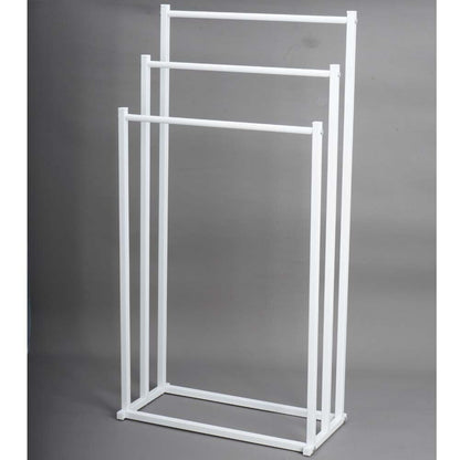 3 Tier Metal Freestanding Towel Rack Rail Holder Drying Stand - Image 4
