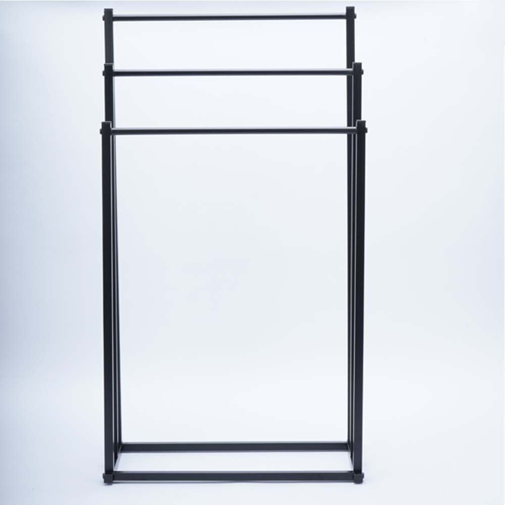 3 Tier Metal Towel Rack Freestanding Bathroom Organizer Rail - Image 8