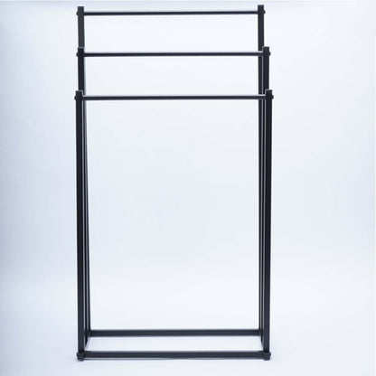 3 Tier Metal Towel Rack Freestanding Bathroom Organizer Rail - Image 8