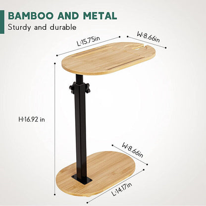 Sofa Side End Table 8.66W 14.17L Laptop Bed Desk - Image 2