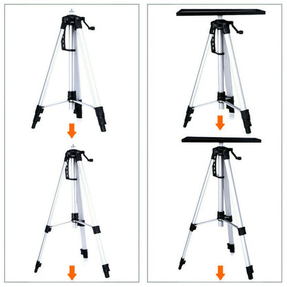 Adjustable Aluminium Laptop Projector Tripod Stand 52-140cm - Image 8