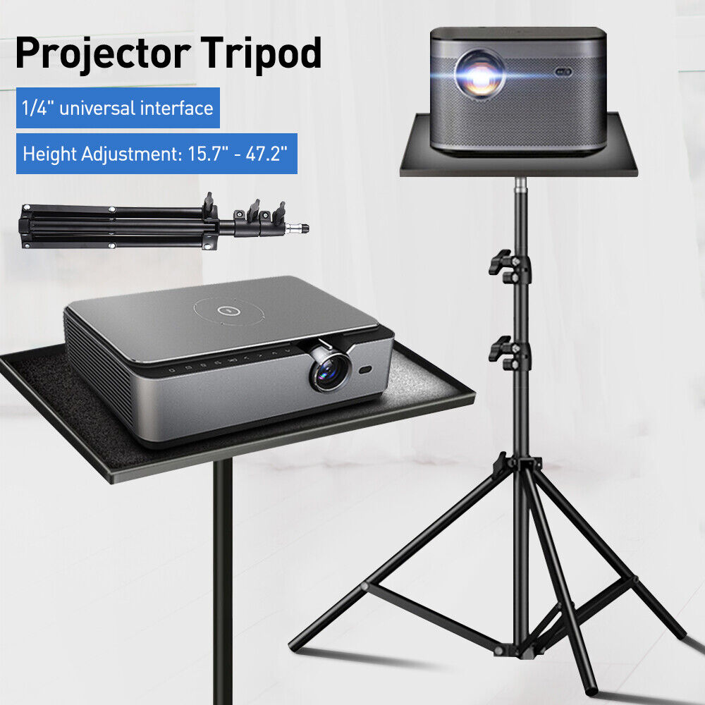 Portable Adjustable Laptop Projector Stand Tripod with Tray - Image 3