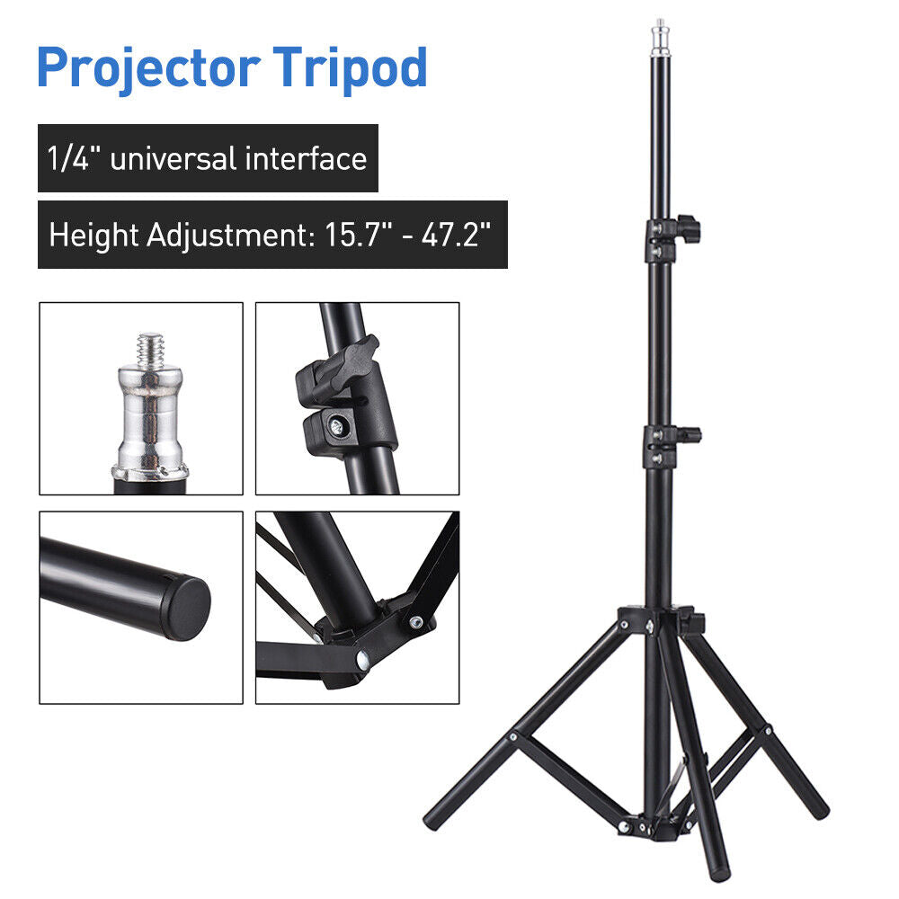 Portable Adjustable Laptop Projector Stand Tripod with Tray - Image 6