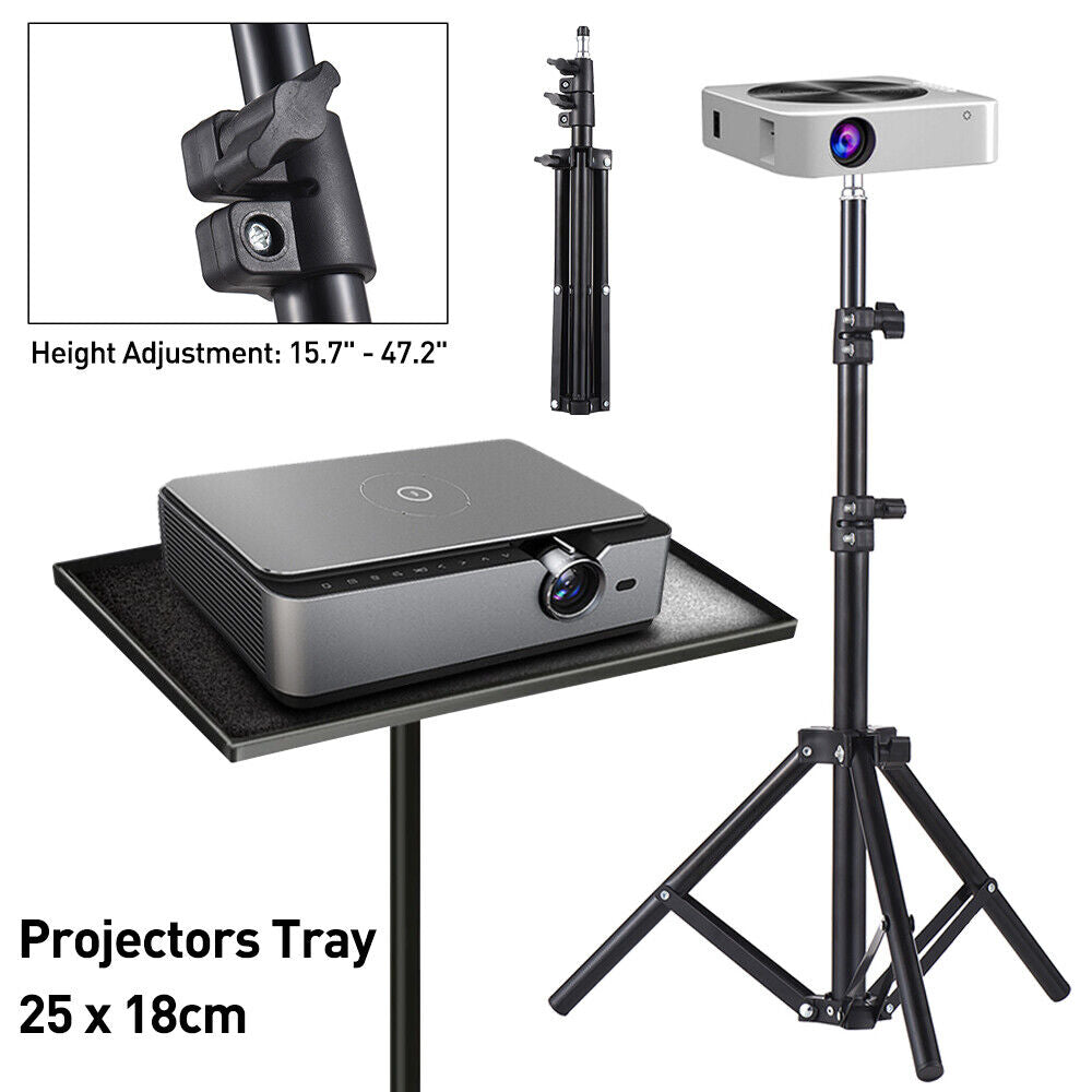 Portable Adjustable Laptop Projector Stand Tripod with Tray - Image 8