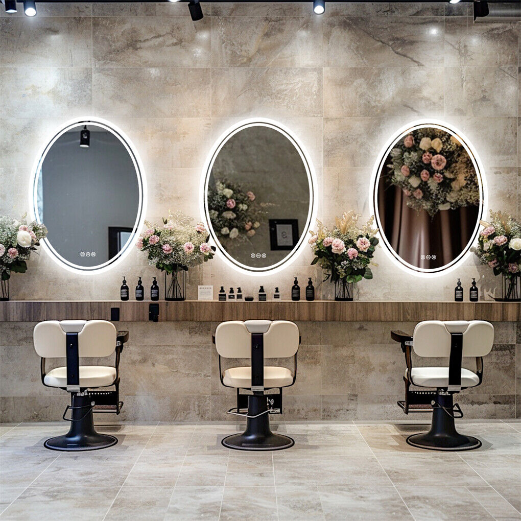 500x700mm LED Bathroom Mirror Oval Dimmable Anti-Fog - Image 7