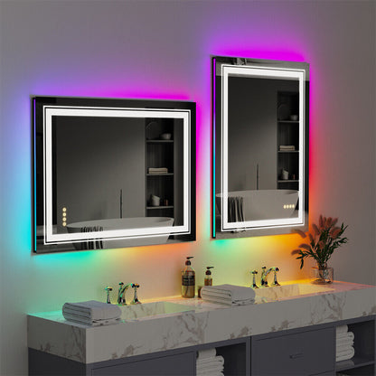LED Bathroom Mirror 700x900mm Anti-Fog Shatterproof - Image 8