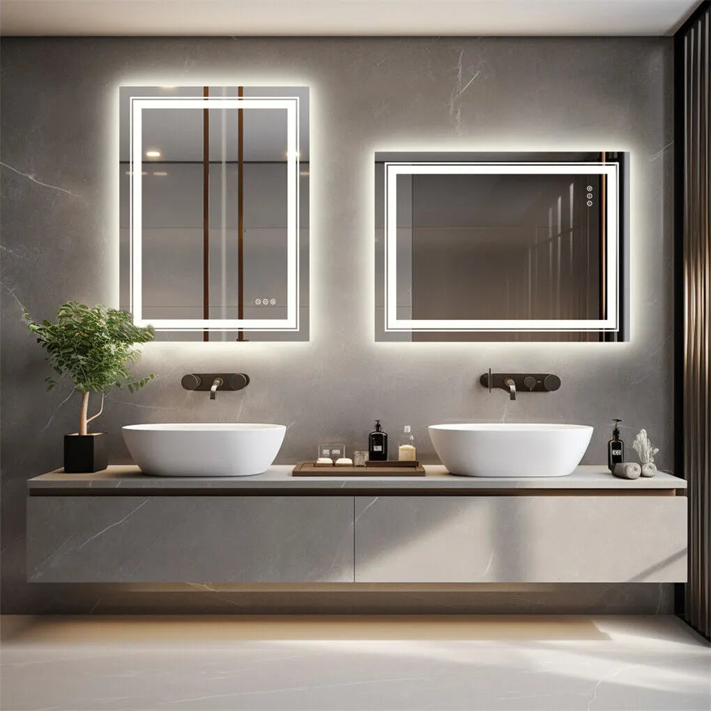 1510x780mm LED Bathroom Mirror Anti-fog Illuminated - Image 5