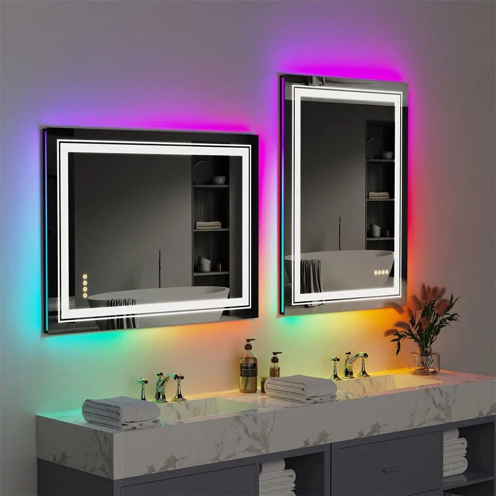 1510x780mm LED Bathroom Mirror Anti-fog Illuminated - Image 8