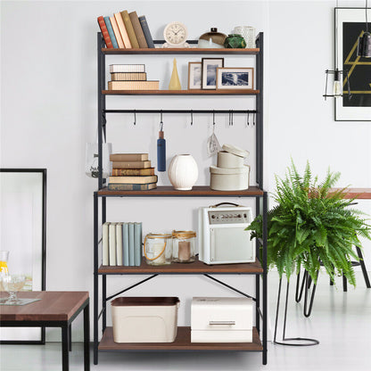 5-Tier Baker's Rack Microwave Stand Storage Shelf 84.5cm - Image 3
