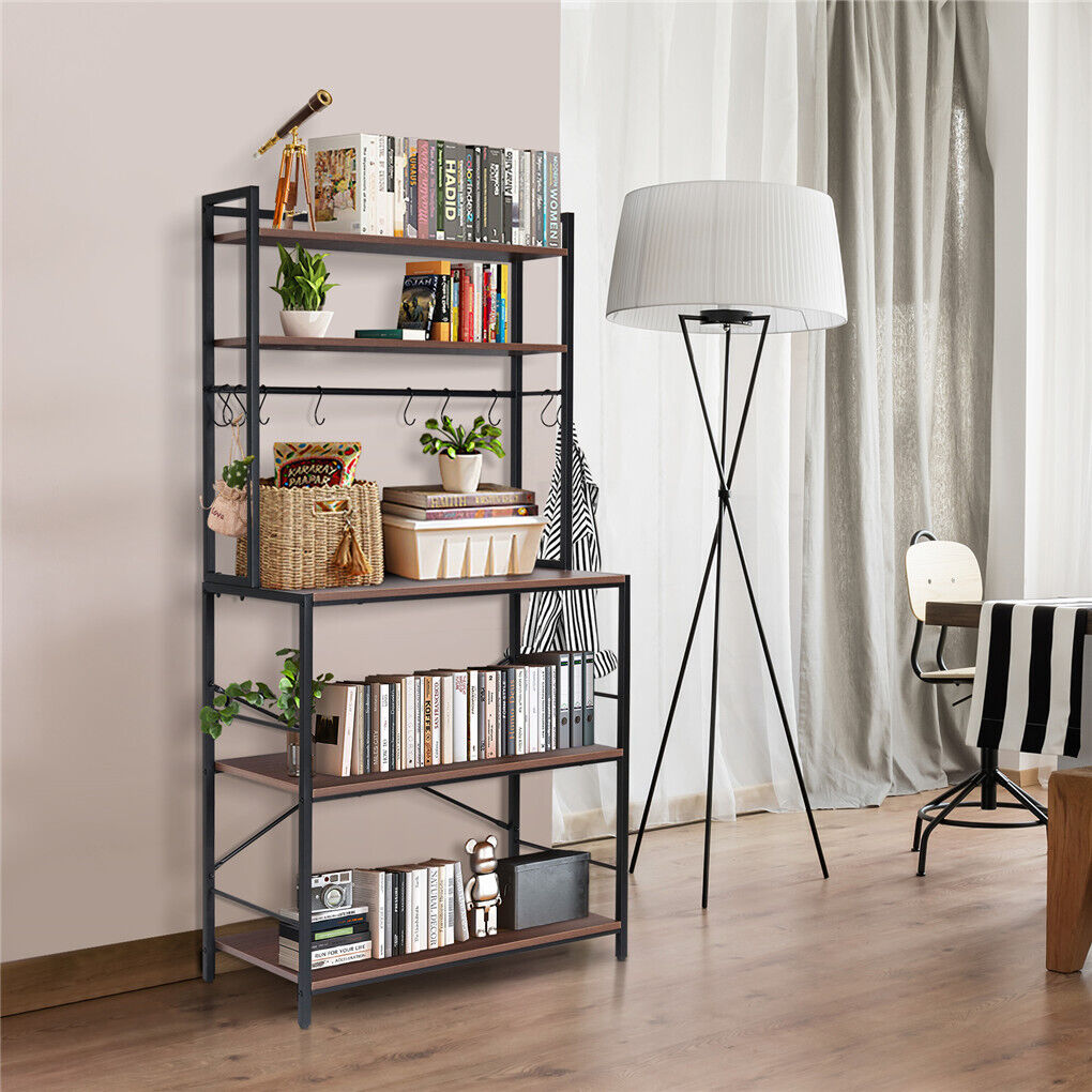 5-Tier Baker's Rack Microwave Stand Storage Shelf 84.5cm - Image 4