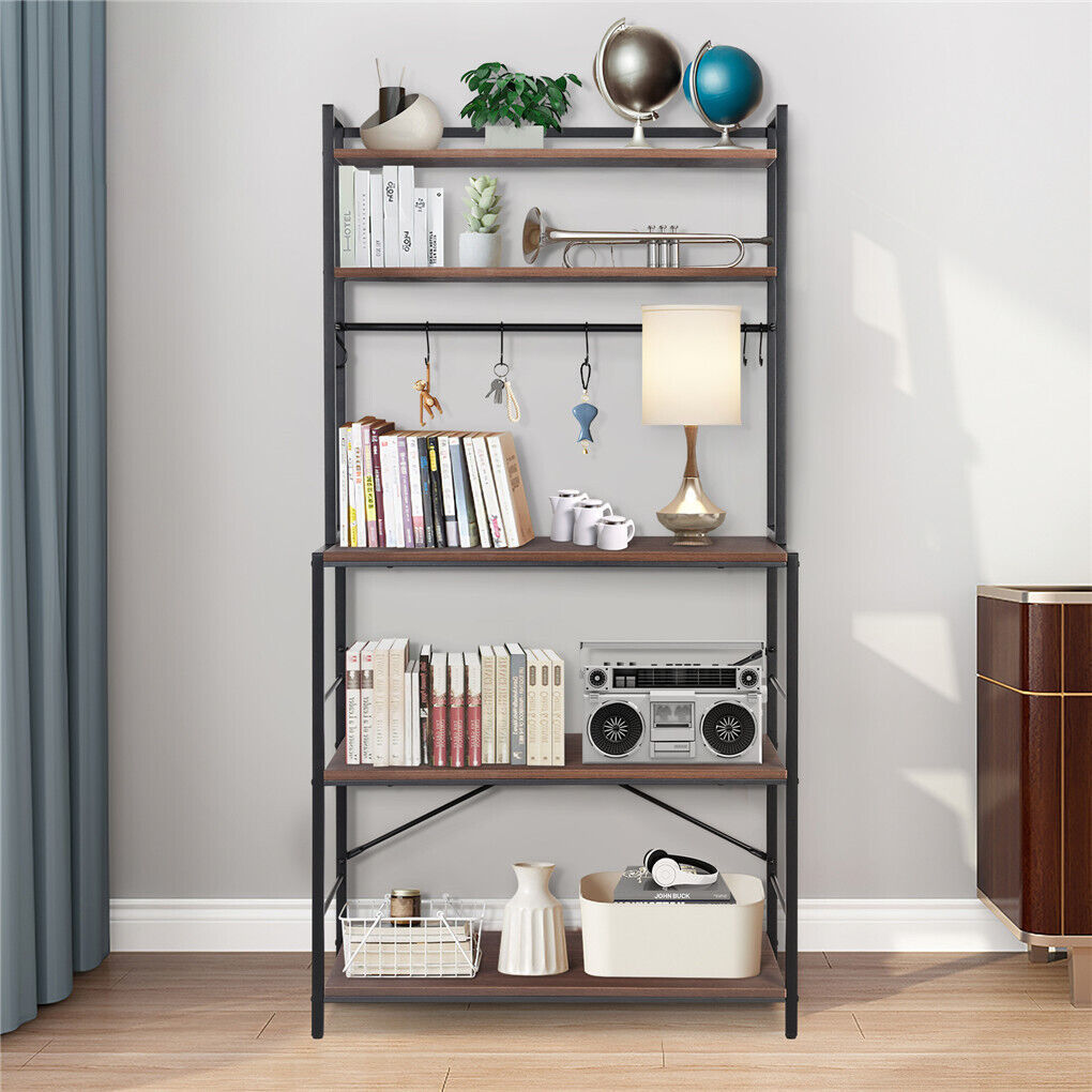5-Tier Baker's Rack Microwave Stand Storage Shelf 84.5cm - Image 5