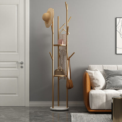 Marble & Metal Coat Rack Stand Heavy Duty - Image 3