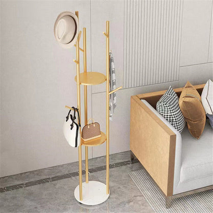 Marble & Metal Coat Rack Stand Heavy Duty - Image 5