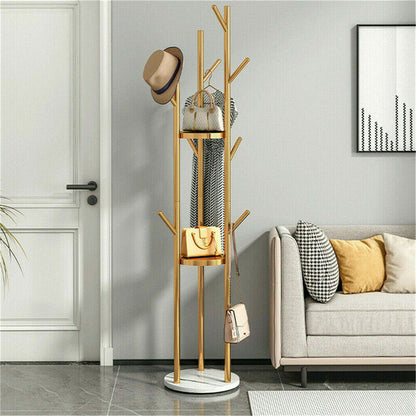 Marble & Metal Coat Rack Stand Heavy Duty - Image 8