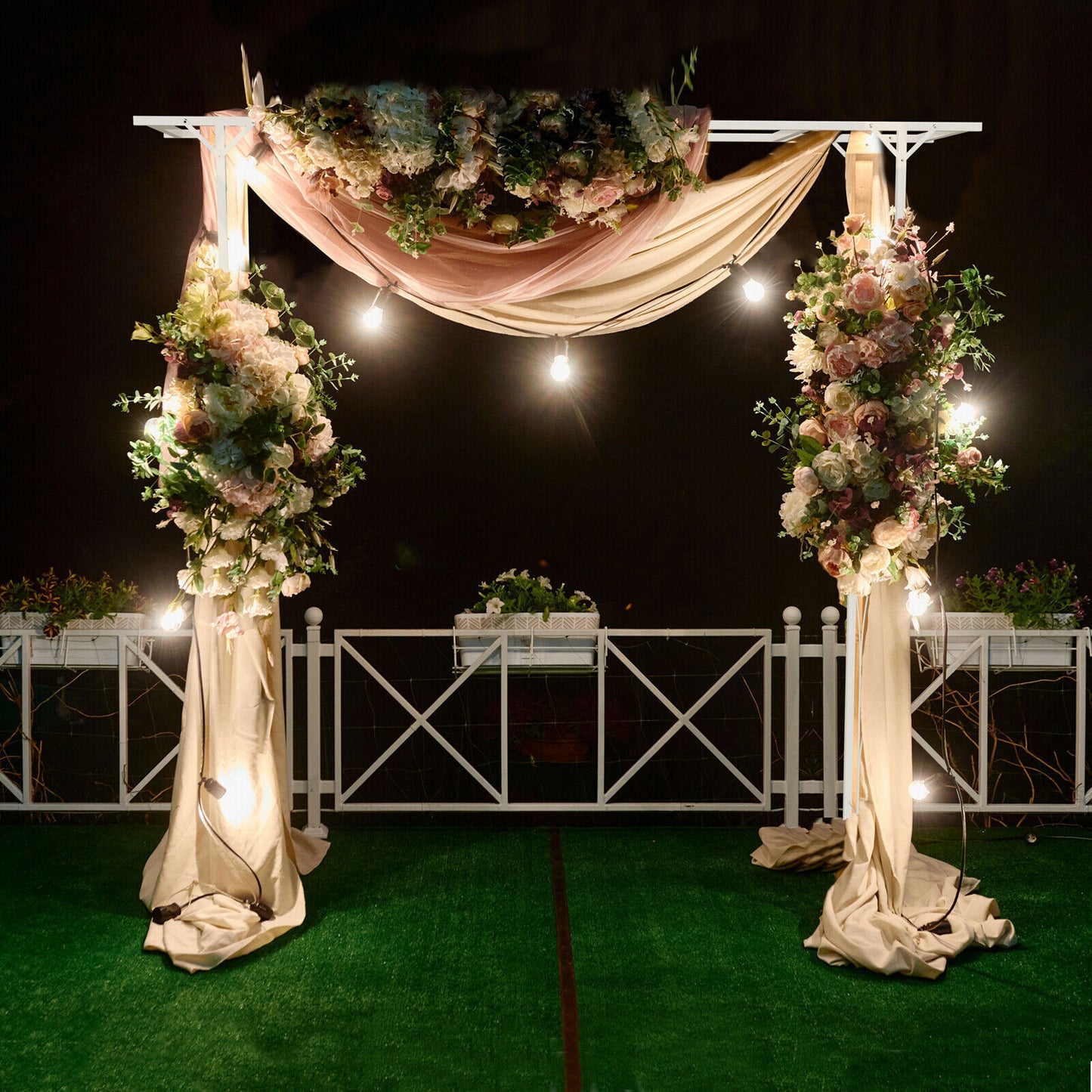 Stereoscopic Metal Garden Arch Arbor Wedding Pergola Trellis - Image 4