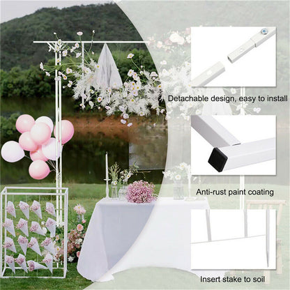Stereoscopic Metal Garden Arch Arbor Wedding Pergola Trellis - Image 8