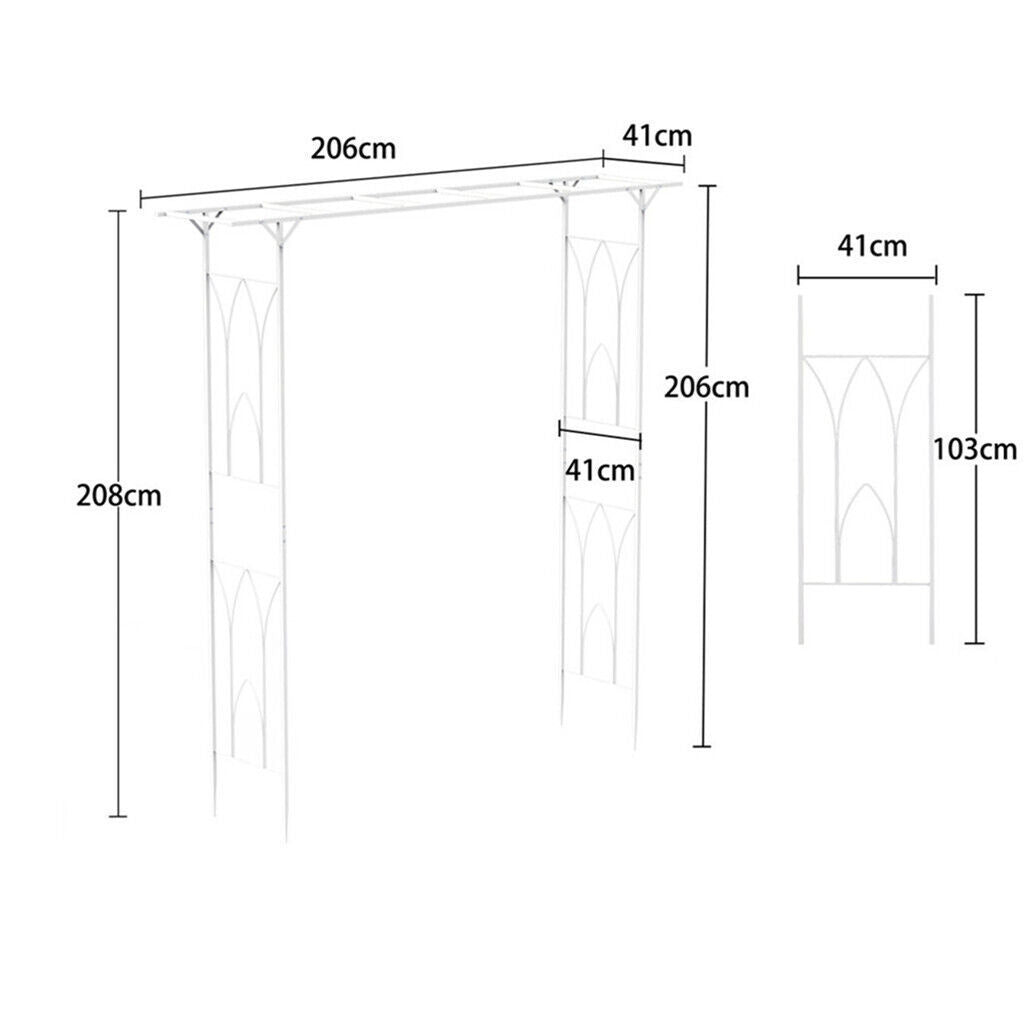 Stereoscopic Metal Garden Arch Arbor Wedding Pergola Trellis - Image 9