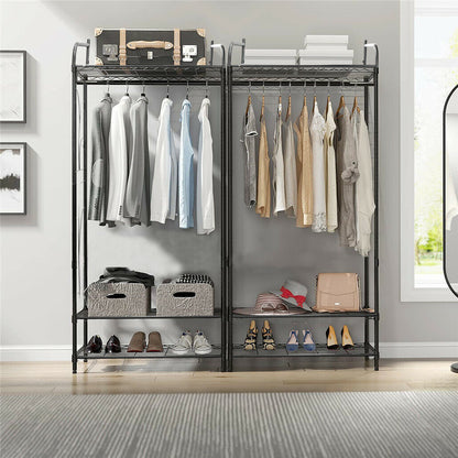Extra Large Iron Clothes Rack Garment Hanging Stand - Image 2