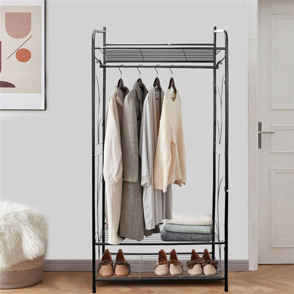 Extra Large Iron Clothes Rack Garment Hanging Stand - Image 6