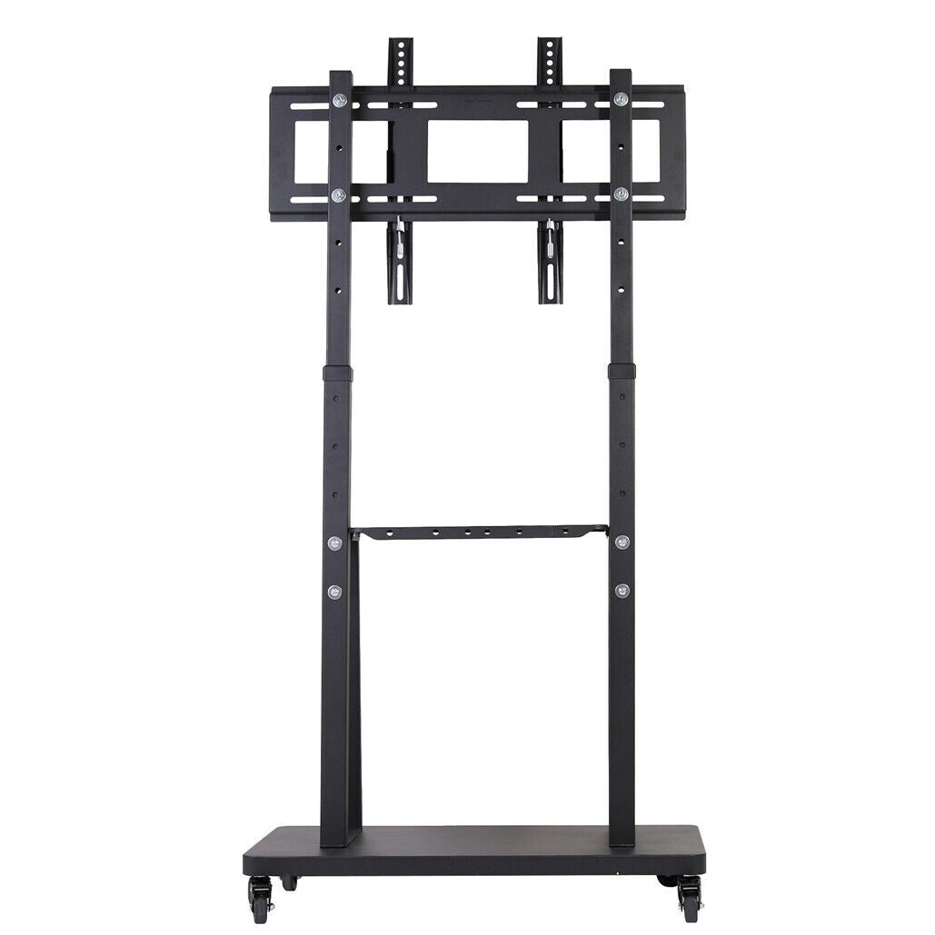 32-80 Rolling TV Stand with 2-Tier Shelf Adjustable Mount - Image 5