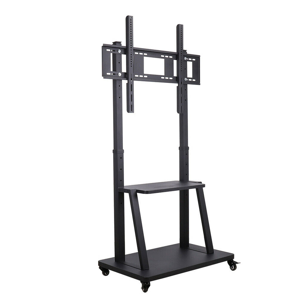 Rolling TV Stand 32-100 w/ Adjustable Mount & 2-Tier Shelf - Image 2