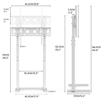 Adjustable TV Stand Base for 32-65 Screen Floor Mount - Image 2