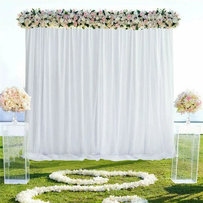 3x3m White Stage Curtain Backdrop - Image 2