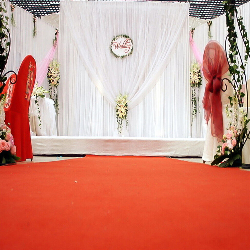 3x6m White Stage Curtain Backdrop - Image 9