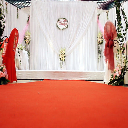 3x6m White Stage Curtain Backdrop - Image 9