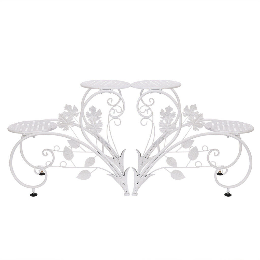 Set of 2 Plant Stand Wedding Garden Flower Shelf Rack - Image 2