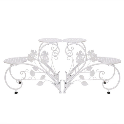 Set of 2 Plant Stand Wedding Garden Flower Shelf Rack - Image 2