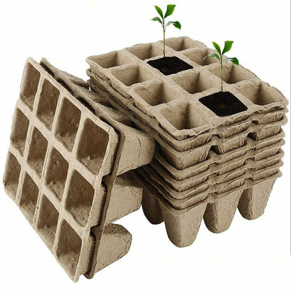 10pcs Biodegradable Seedling Trays 12-Hole Garden Starter - Image 4