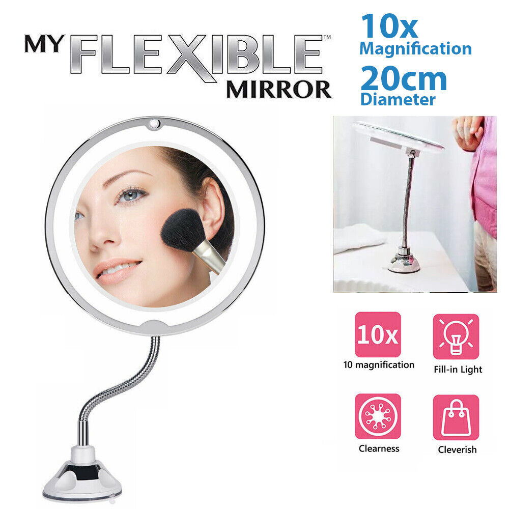 10X LED Magnifying Makeup Mirror 360° Rotation - Image 2