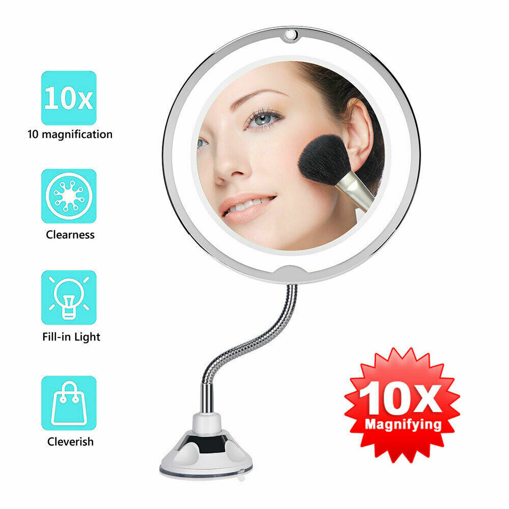 10X LED Magnifying Makeup Mirror 360° Rotation - Image 6