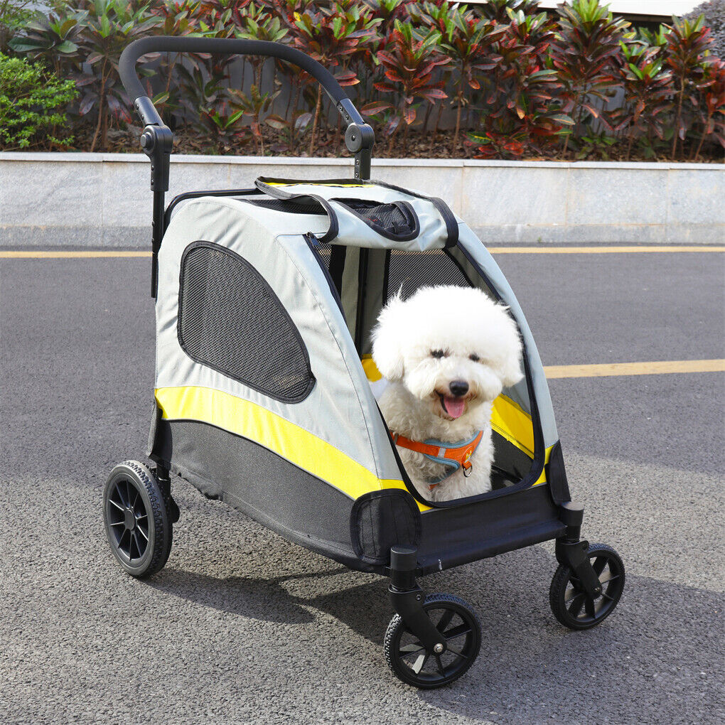 Dog Stroller Foldable Pet Travel Cart M Size - Image 5