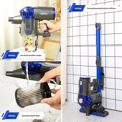 V8 150W Handheld Stick Vacuum Cleaner 40 Min Runtime LED - Image 8
