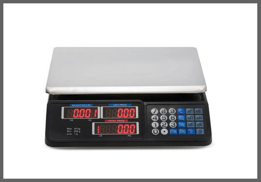 Digital Kitchen Scale 40kg 1g Increment Electronic Black - Image 3