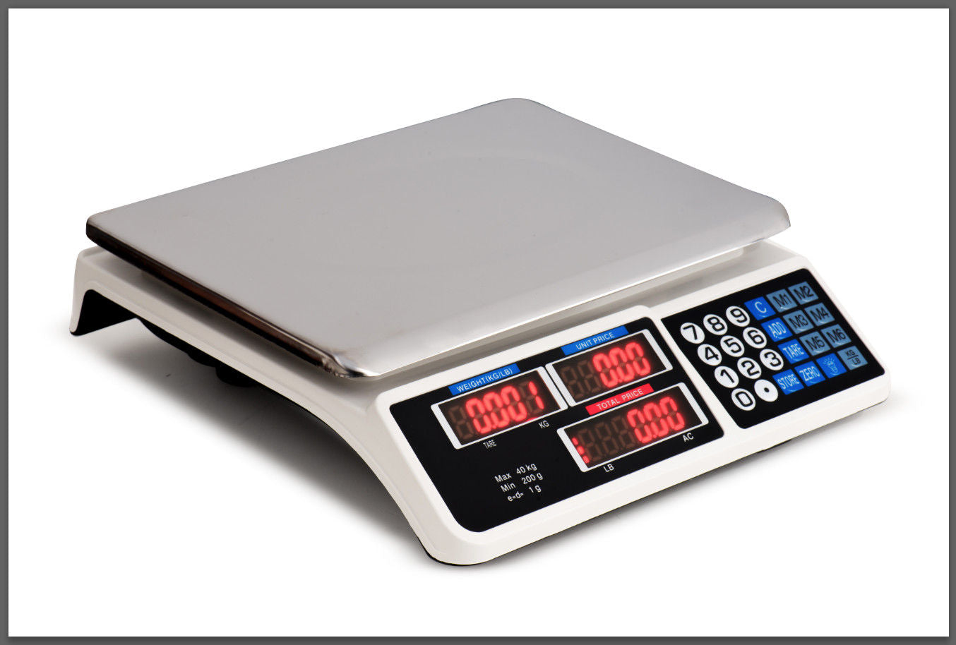 Digital Kitchen Scale Electronic 40KG 1g Increment White - Image 4