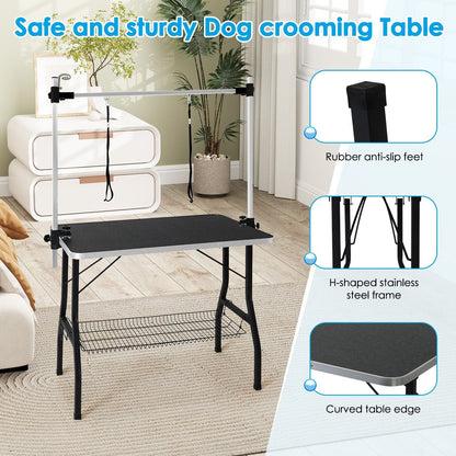 Adjustable Pet Grooming Table for Australian Cattle Dog, Foldable - Image 3
