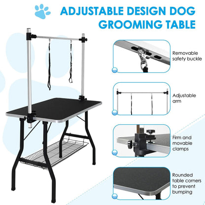 Adjustable Pet Grooming Table for Australian Cattle Dog, Foldable - Image 4