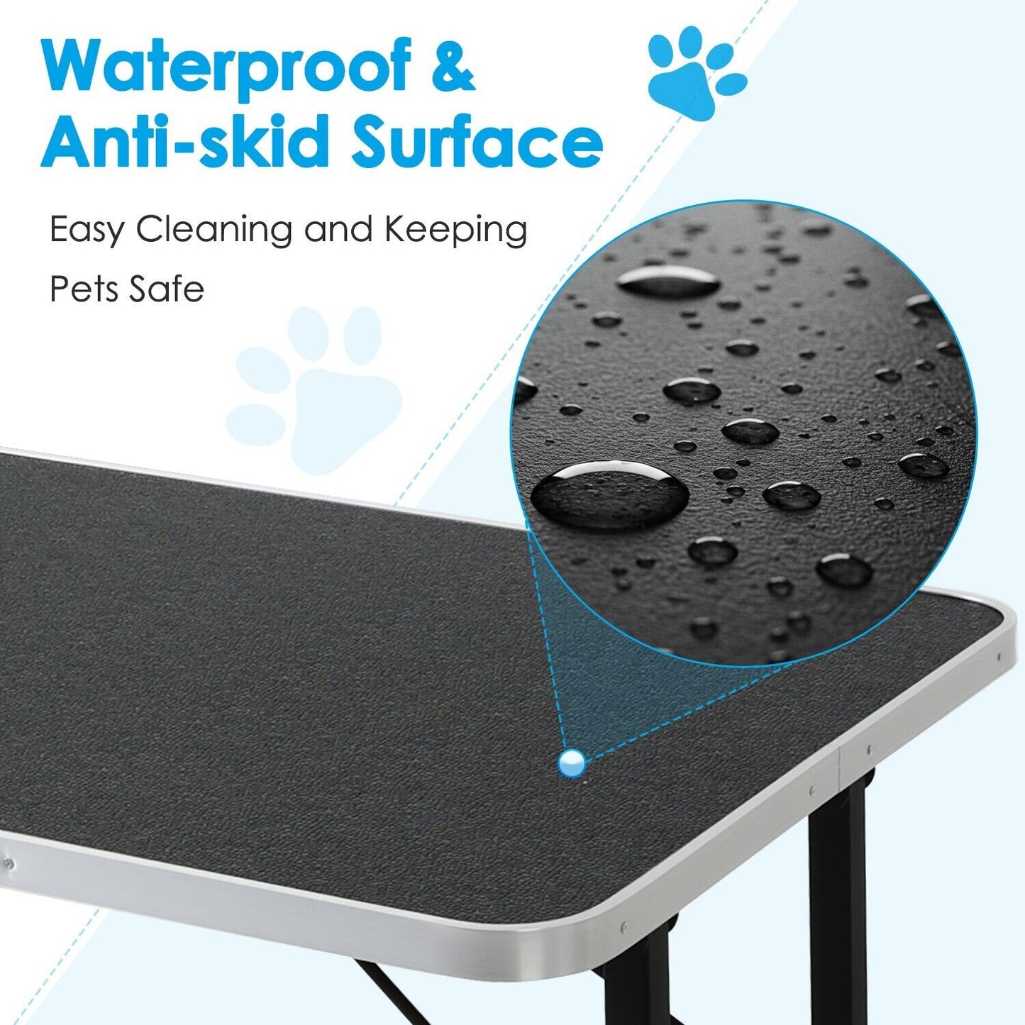Adjustable Pet Grooming Table for Australian Cattle Dog, Foldable - Image 7