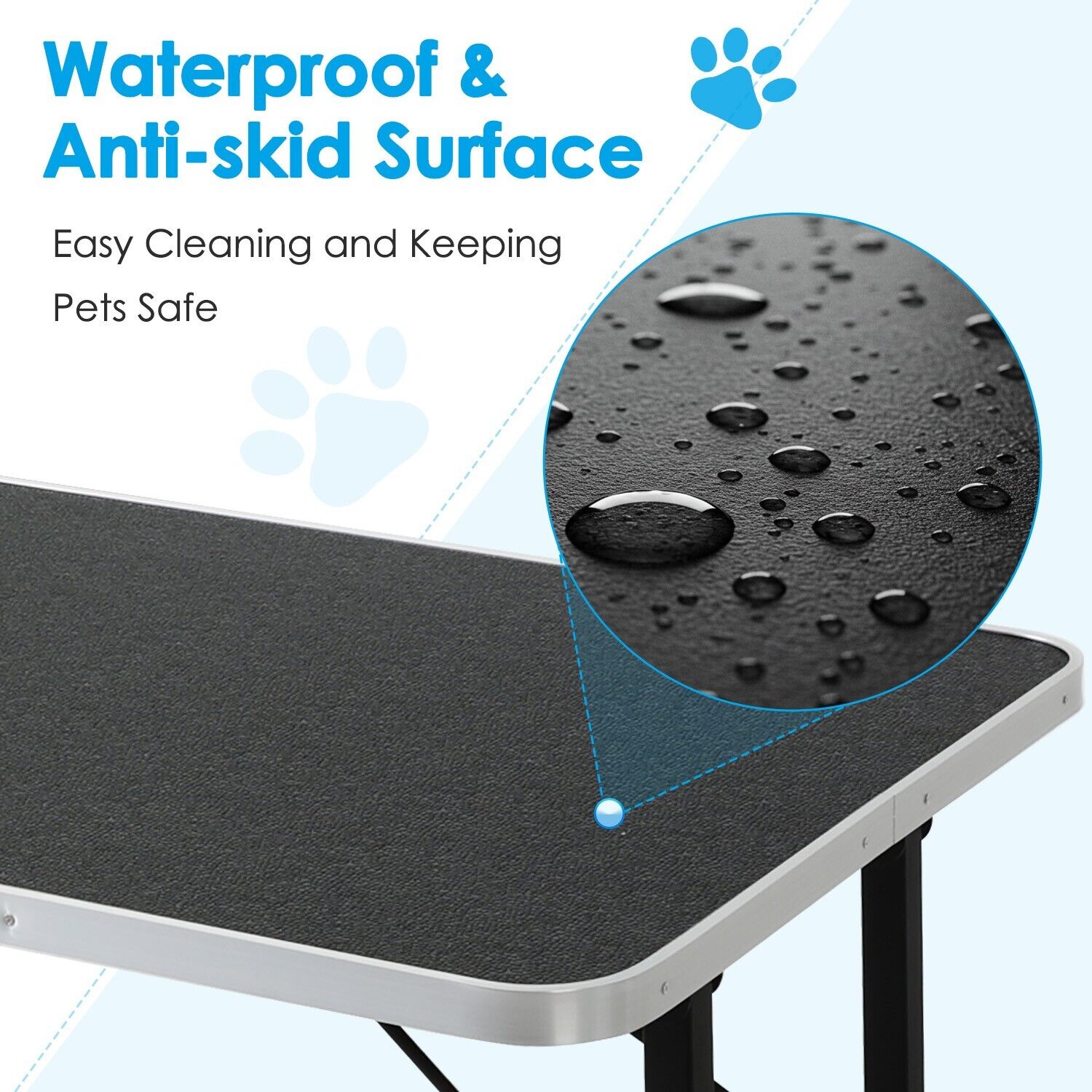 Adjustable Pet Grooming Table for Australian Cattle Dog, Foldable - Image 7