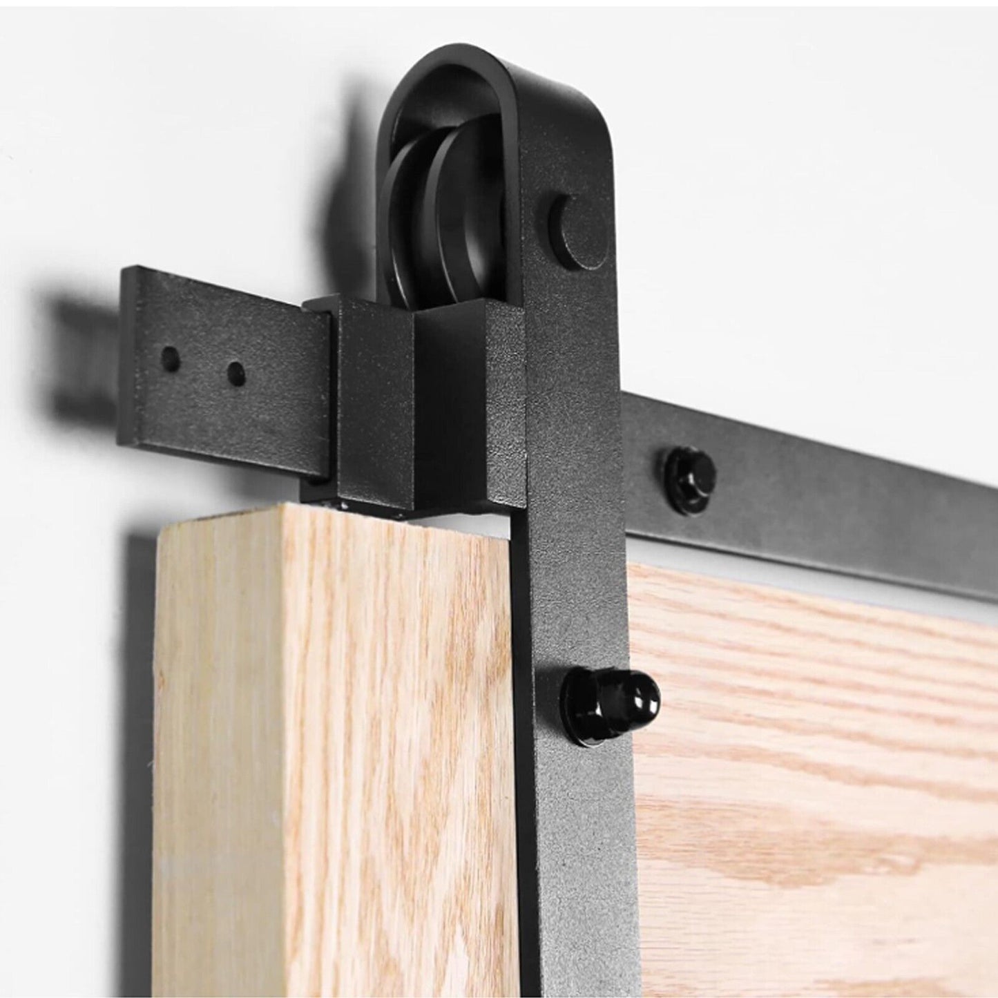 Sliding Barn Door Kit Heavy Duty Rust Resistant Single 2.44M  - Image 5